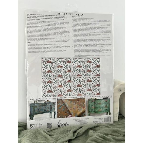 Paradise IOD Paint Inlay - Eight 12" x 16" Sheets - Picture 2 of 3